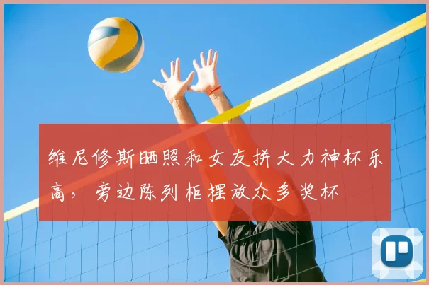 维尼修斯晒照和女友拼大力神杯乐高,旁边陈列柜摆放众多奖杯